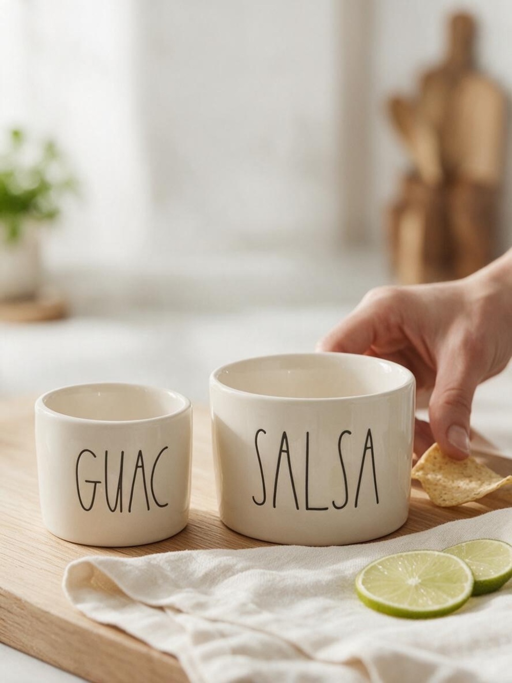 Rae Dunn ceramic salsa & guac 🥑 serving dish